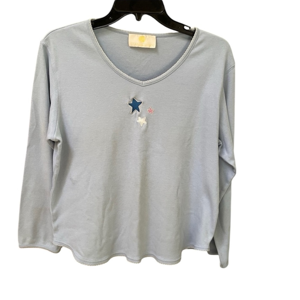 Women's Stanherman Pajama Long Sleeve Top with Stars